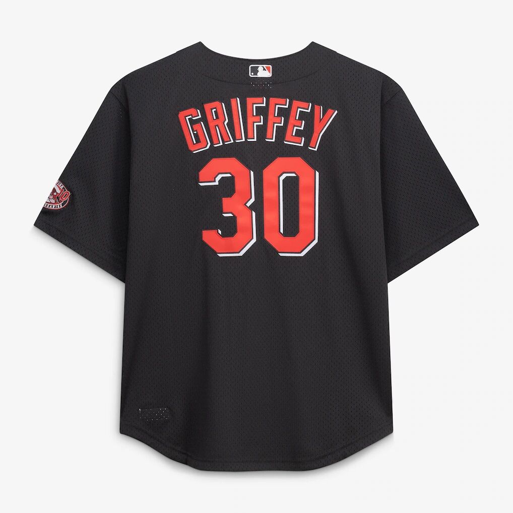 Ken Griffey Jr. Cincinnati Reds Mitchell & Ness Big & Tall Cooperstown Mesh Batting Practice Jersey