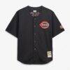 Ken Griffey Jr. Cincinnati Reds Mitchell & Ness Big & Tall Cooperstown Mesh Batting Practice Jersey - Black - Side View