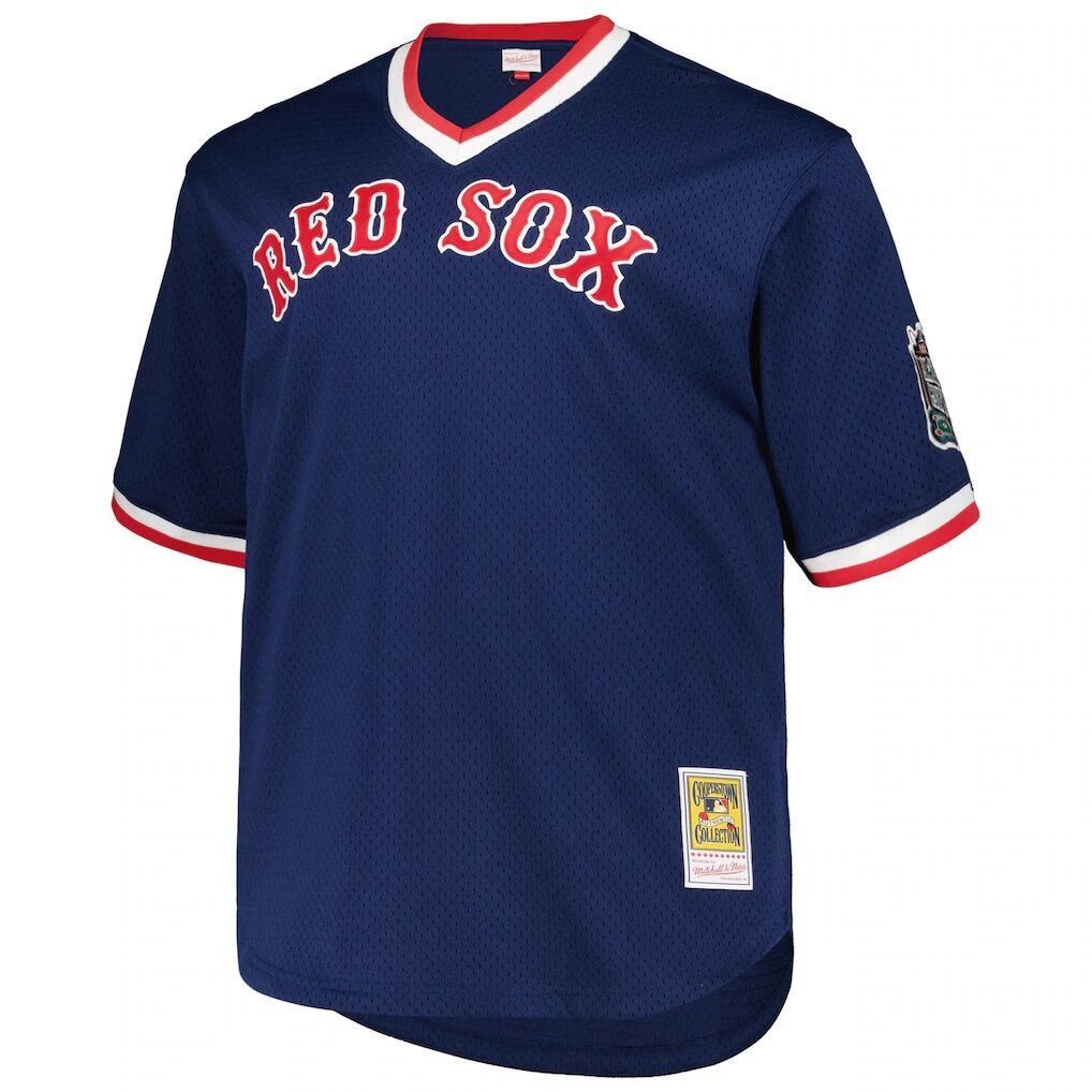 Pedro Martinez Boston Red Sox Mitchell & Ness 1999 Cooperstown Collection Mesh Pullover Jersey