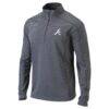 Atlanta Braves Columbia Omni-Wick Shotgun Quarter-Zip Pullover Top - Heather Gray - Back View