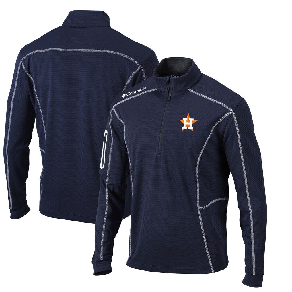 Houston Astros Columbia Omni-Wick Shotgun Quarter-Zip Pullover Top