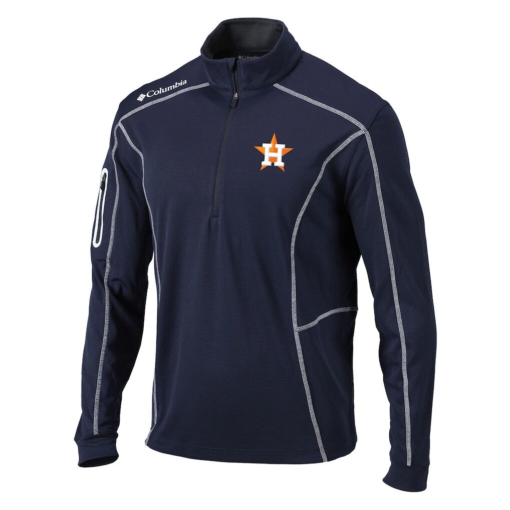 Houston Astros Columbia Omni-Wick Shotgun Quarter-Zip Pullover Top