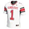 #1 Illinois State Redbirds GameDay Greats Youth Endzone Football Jersey - White - Side View