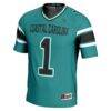 #1 Coastal Carolina Chanticleers GameDay Greats Endzone Football Jersey - Teal - Side View