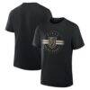 Vegas Golden Knights Fashion7 Legacy Cross Check T-Shirt - Black - Front View