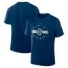 Seattle Kraken Fashion7 Legacy Cross Check T-Shirt - Deep Sea Blue - Front View