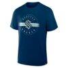 Seattle Kraken Fashion7 Legacy Cross Check T-Shirt - Deep Sea Blue - Side View