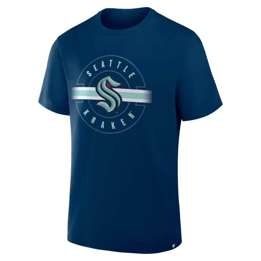 Seattle Kraken Fashion7 Legacy Cross Check T-Shirt - Deep Sea Blue