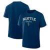 Seattle Kraken Fashion7 Legacy Cross Check T-Shirt - Navy - Front View
