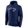 Toronto Blue Jays Official Wordmark Pullover Hoodie - Navy - Side View