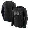 San Antonio Spurs Fashion7 Cotton T-Shirt - Black - Front View