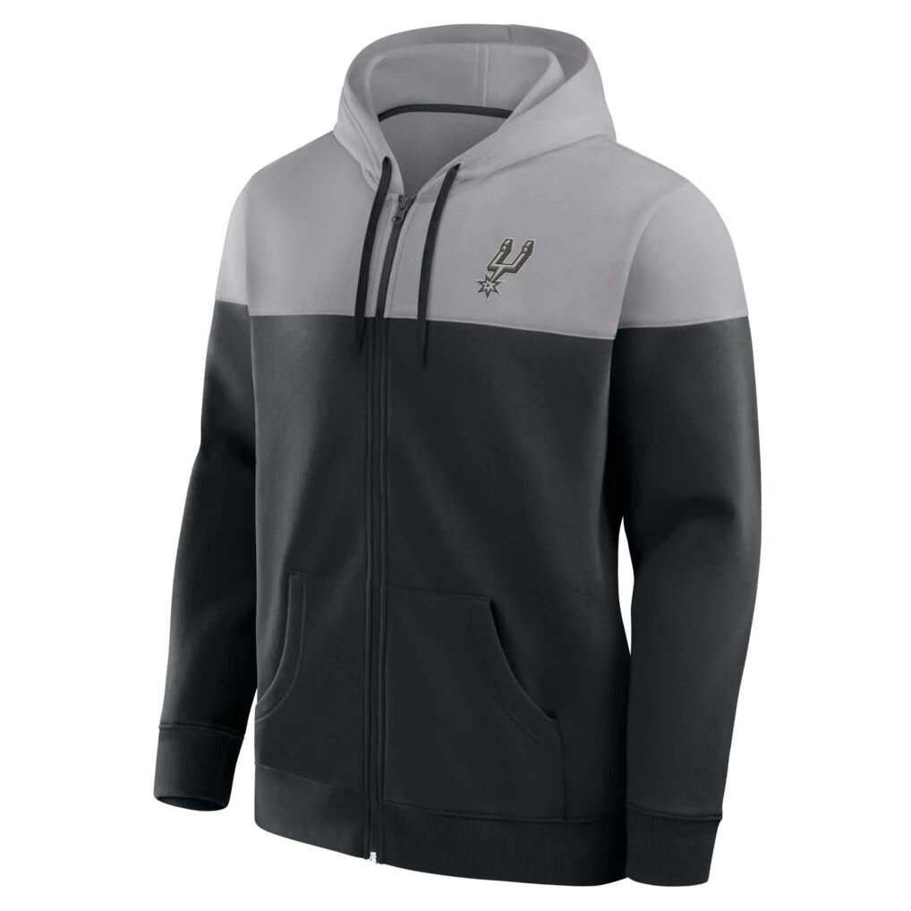 San Antonio Spurs Fashion7 Full-Zip Hoodie - Black/Silver