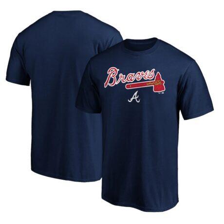 Atlanta Braves Series Sweep T-Shirt - Navy - Front View