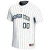 Georgia Tech Yellow Jackets GameDay Greats Youth NIL Pick-A-Player Lightweight Softball Jersey - White - Side View