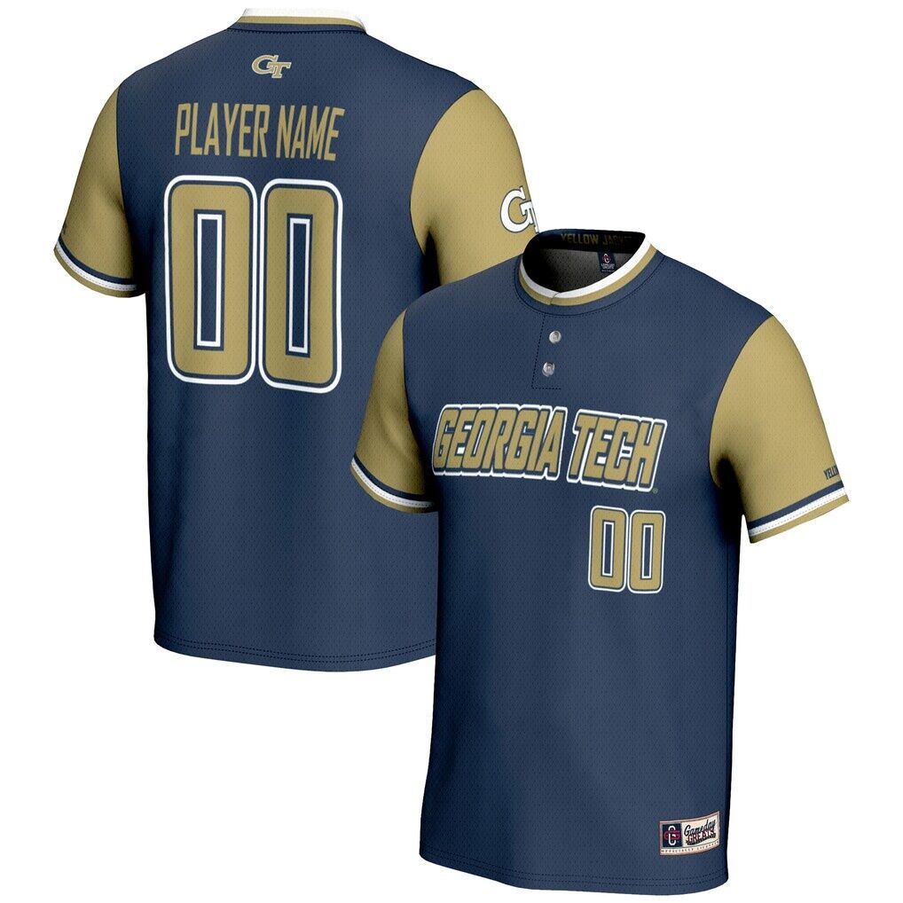 Georgia Tech Yellow Jackets GameDay Greats NIL Pick-A-Player Lightweight Softball Jersey