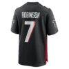 Bijan Robinson Atlanta Falcons Nike Youth Game Jersey - Black - Detail View