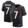 Bijan Robinson Atlanta Falcons Nike Youth Game Jersey - Black - Front View