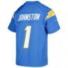 Quentin Johnston Los Angeles Chargers Nike Youth Game Jersey - - Detail View
