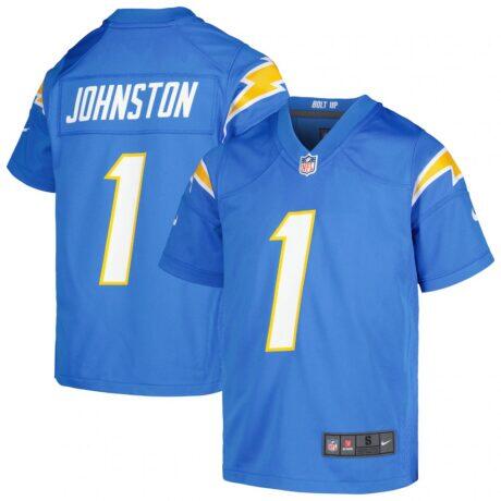 Quentin Johnston Los Angeles Chargers Nike Youth Game Jersey - - Front View