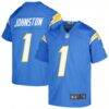Quentin Johnston Los Angeles Chargers Nike Youth Game Jersey - - Front View