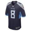 Will Levis Tennessee Titans Nike Youth Game Jersey - Navy - Side View