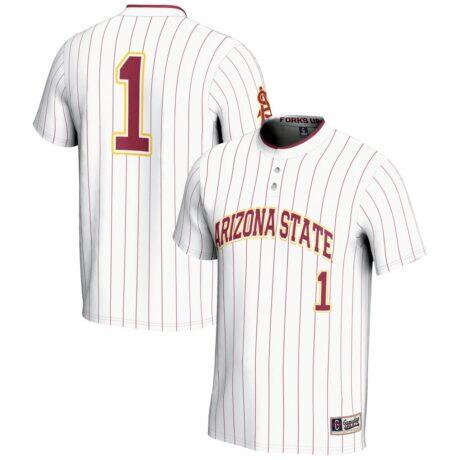 #1 Arizona State Sun Devils GameDay Greats Lightweight Softball Jersey - White - Front View
