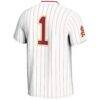 #1 Arizona State Sun Devils GameDay Greats Youth Lightweight Softball Jersey - White - Detail View