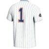 #1 Florida Gators GameDay Greats Youth Lightweight Softball Jersey - White - Detail View