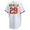 Samuel Basallo Baltimore Orioles Nike Replica Player Jersey - White - Detail View