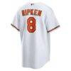 Cal Ripken Jr. Baltimore Orioles Nike Home Retired Player Replica Jersey - White - Detail View