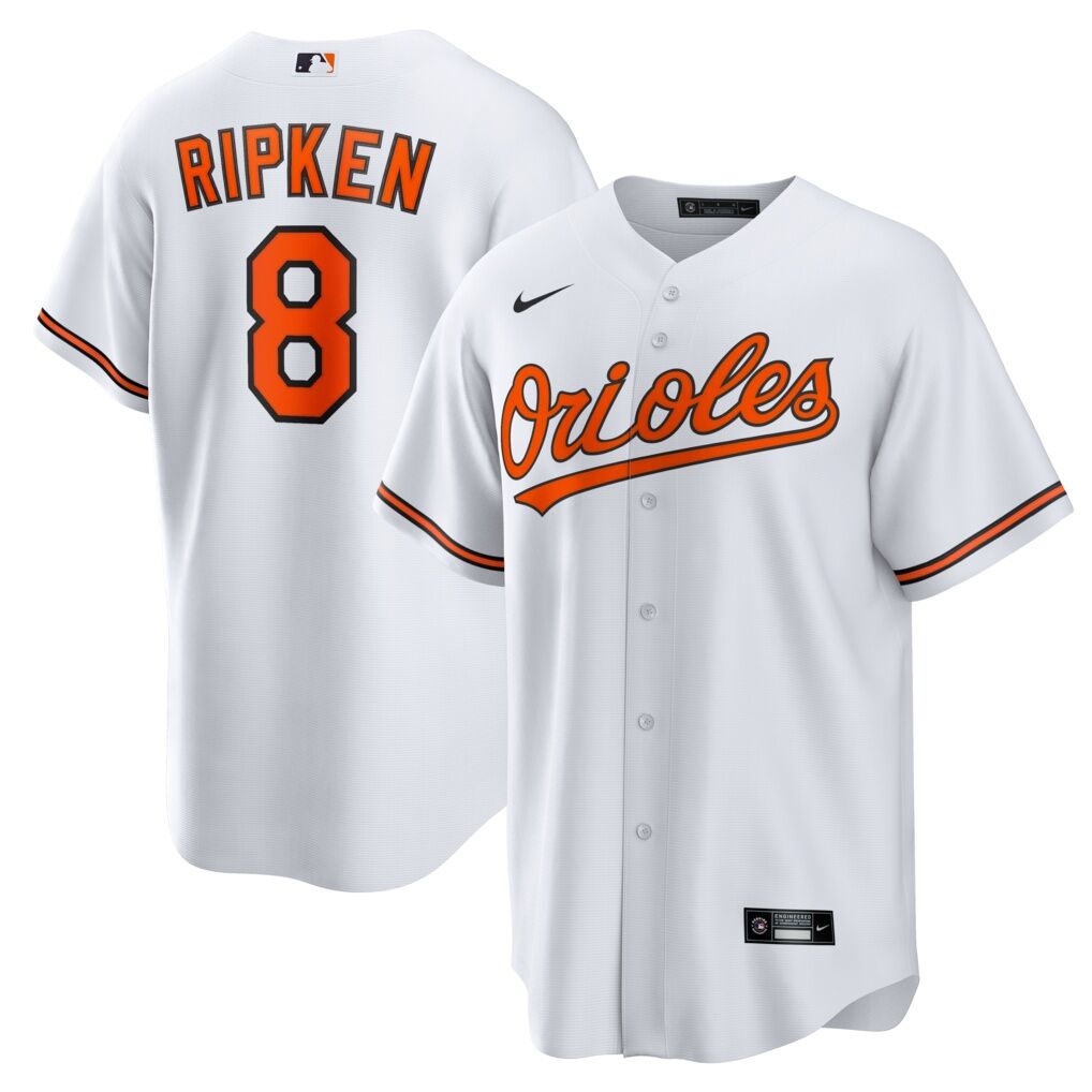 Cal Ripken Jr. Baltimore Orioles Nike Home Retired Player Replica Jersey
