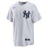 Derek Jeter New York Yankees Nike Home Retired Player Replica Jersey - White - Side View