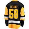 Kris Letang Pittsburgh Penguins Fashion7 Home Breakaway Jersey - Black - Detail View