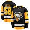 Kris Letang Pittsburgh Penguins Fashion7 Home Breakaway Jersey - Black - Front View