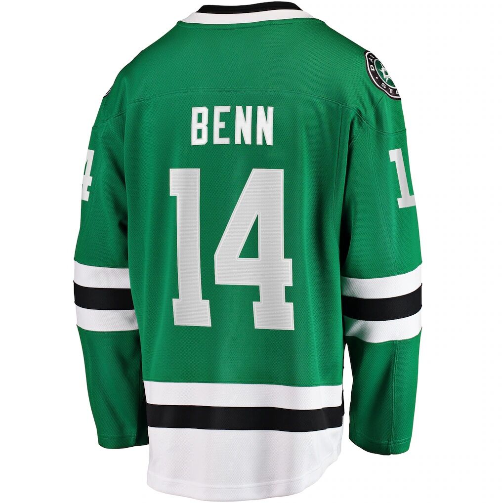 Jamie Benn Dallas Stars Fashion7 Captain Patch Home Breakaway Jersey - Kelly Green