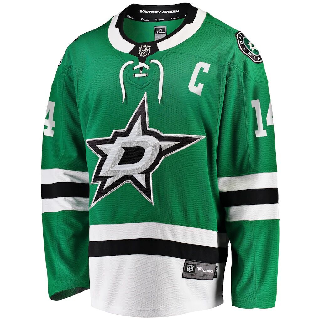 Jamie Benn Dallas Stars Fashion7 Captain Patch Home Breakaway Jersey - Kelly Green