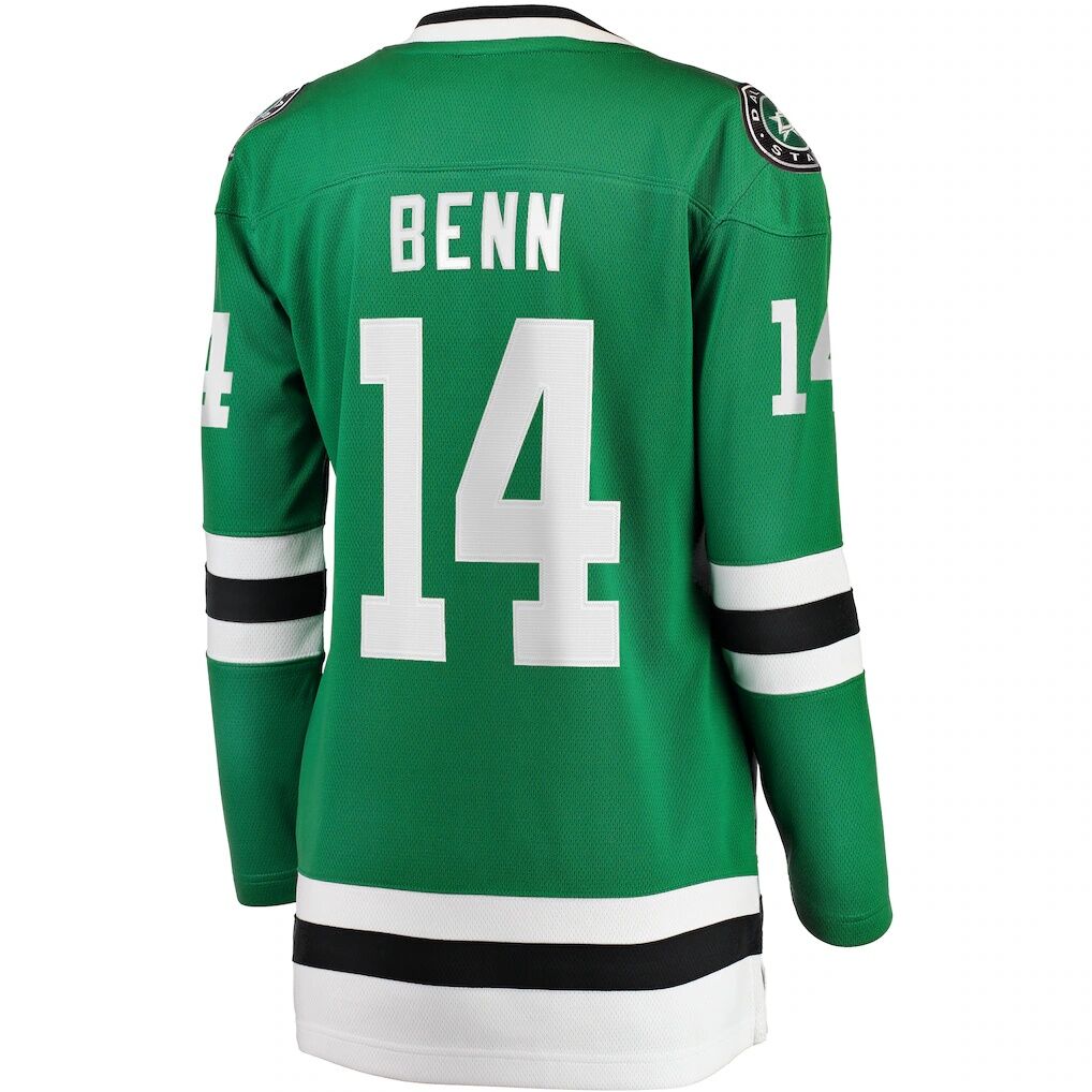 Jamie Benn Dallas Stars Fashion7 Women's Captain Patch Home Breakaway Player Jersey - Kelly Green