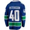 Elias Pettersson Vancouver Canucks Fashion7 Home Breakaway Jersey - Blue - Detail View