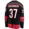 Andrei Svechnikov Carolina Hurricanes Fashion7 Home Breakaway Jersey - Black - Detail View
