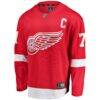 Dylan Larkin Detroit Red Wings Fashion7 Branded Captain Home Breakaway Jersey - Red - Side View