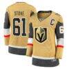 Mark Stone Vegas Golden Knights Fashion7 Women's Captain Patch Home Breakaway Player Jersey - Gold - Front View