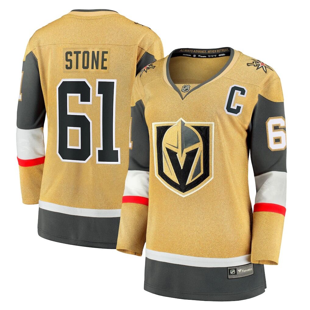 Mark Stone Vegas Golden Knights Fashion7 Women's Captain Patch Home Breakaway Player Jersey