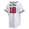 Ryan Klesko Atlanta Braves Nike Home Retired Player Replica Jersey - White - Detail View