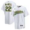 Jeff McNeil Athletics Nike Home Replica Jersey - White - Front View