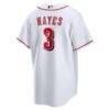 Ke'Bryan Hayes Cincinnati Reds Nike Home Replica Jersey - White - Detail View