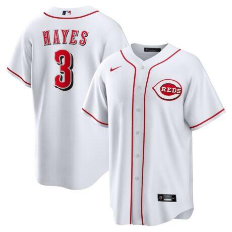 Ke'Bryan Hayes Cincinnati Reds Nike Home Replica Jersey - White - Front View