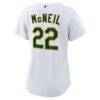 Jeff McNeil Athletics Nike Women's Home Replica Jersey - White - Detail View
