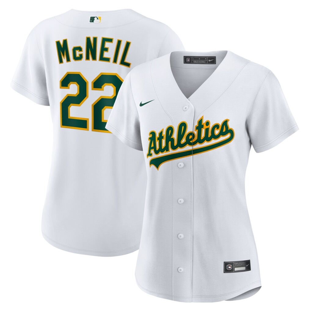 Jeff McNeil Athletics Nike Women's Home Replica Jersey