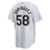 Seranthony Domínguez Chicago White Sox Nike Home Replica Jersey - White - Detail View