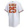 Pete Alonso Baltimore Orioles Nike Home Replica Jersey - White - Detail View